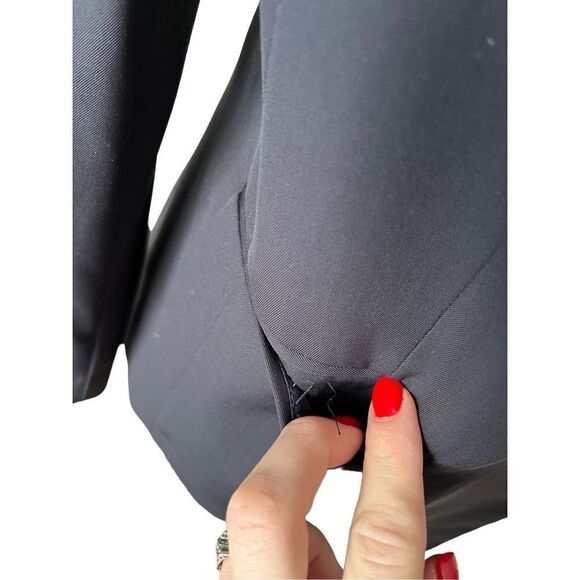 Everlane The Italian GoWeave Black Classic Blazer size 6 Wool - Picture 11 of 12